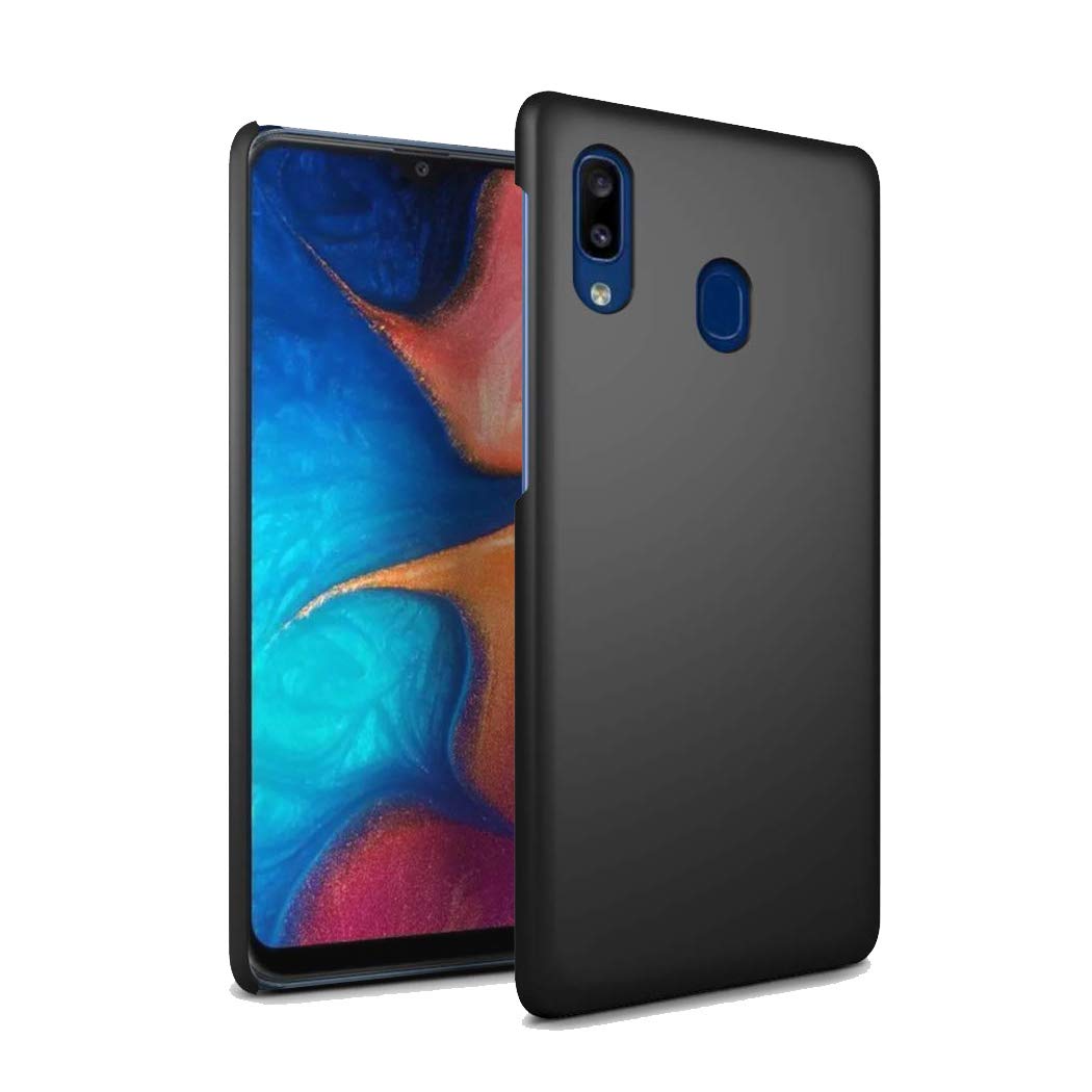 GAPlus Samsung Galaxy A20E Case - Galaxy A20E Ultra Slim Thin Armour Hard Case - Matte Rubberized Cover For Samsung Galaxy A20E (Black)