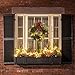 MAOYUE Christmas Wreath Outdoor Christmas Wreaths with Lights Tartan Pre-lit Holiday Wreath with Red Berries, Pine Cones, Battery Operated Christmas Decorations for Indoor, Window, Front Door