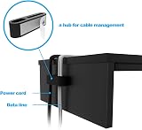 BONTEC Monitor Stand Desk Riser 540x255x104mm Wooden with Cable view 5