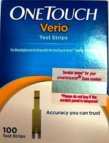 Lifescan OneTouch Verio Diabetic 100 Blood test strips Exp 02/2018 by One Touch Verio