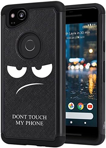 Pixel 2 Case, DGtle [Drop Protection] [Dual Layer] Armor Defender Shockproof Hybrid Protective Case Cover For Google Pixel 2 (Black)