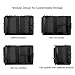 MIU COLOR Foldable Car Trunk Organizer Washable Automotive Storage Box Suitable for SUV with 2 Straps (Black Trunk Large) (Update)