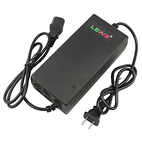Fancy Buying 48V 1.8-2.0A 20AH Electric Bike Motor Scooter Battery Adapter Power Charger Supply Cord 4 Feet (3 Holes Plug) (1 Piece)
