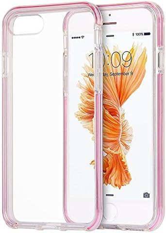 iPhone 7 Plus Case, Dreamwireless TPU Rubber Candy Skin [Anti-Shock] Bumper Case Cover For Apple iPhone 7 Plus, Clear/Pink