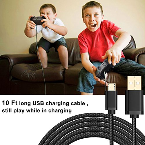 Xbox-One-Controller-Battery-Pack-Kingtop-1200mAh-Rechargeable-Extended-Charge-Power-Kit-with-10ft-USB-Charging-Cable-for-Xbox-One-One-S-One-X-Xbox-One-Elite-Controllers