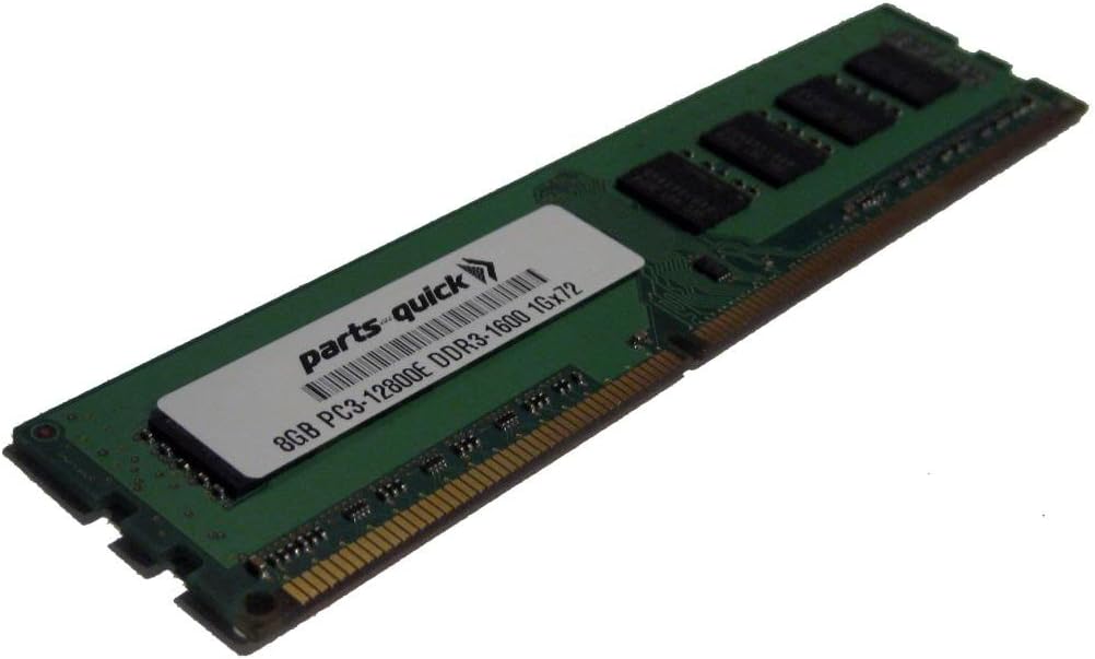 8GB Memory for Fujitsu PRIMERGY TX140 S1p DDR3 PC3-12800E ECC RAM Upgrade (PARTS-QUICK Brand)