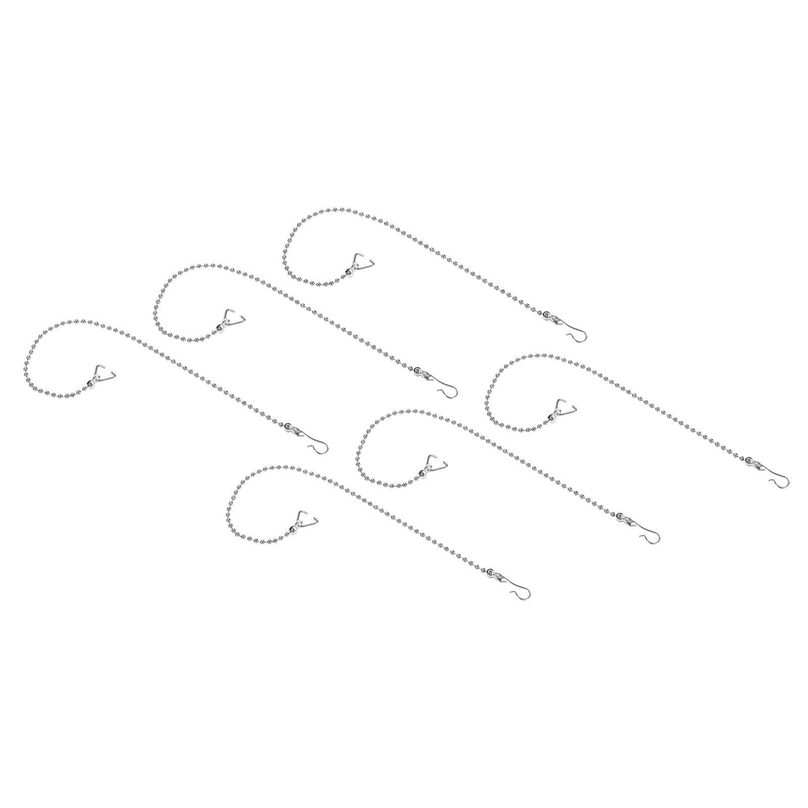 YOKIVE 6 Pcs Toilet Flapper Chain, 304 Stainless Steel Toilet Flapper Lift Ball Chain Replacement, Great for Toilet Flappers (Silver, 10.24-Inch)