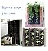 Prudance 7 Pockets Vertical Hanging Wall Garden Planter Grow Bags, Wall Mount Planter Grow Pockets for Flowers,Vegetables,Patio Wall Decor(11.8in x 40in),Black.