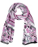New Gradual Curves with Floral Design Viscose Scarf
