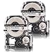 Absonic LC-4WBN Label Tape Compatible for LK-4WBN LC 4WBN9 SS12KW 12mm Label Cartridge for Epson LabelWorks LW-300 LW-400 LW-500 LW-600P LW-K200PX Label Maker, Black on White, 1/2