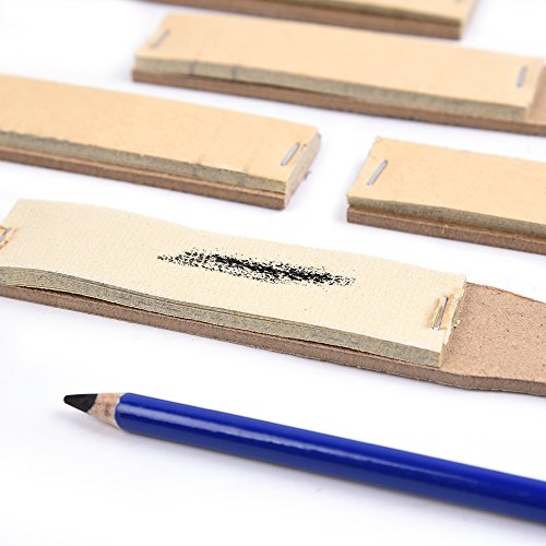Sandpaper Sharpener - 5 Pieces Sketch Sandpaper Pencil Sharpener Lead Pointer Art Drawing Tool For Children, Students, Artists