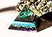 Orgone Pyramid Energy Generator Malachite Shungite Pyramid for Emf Protection Detoxification Meditation Healing Chakra