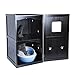 Petsfit Double-Decker Pet House Litter Box Enclosure Night Stand Painted with Non-Toxic with Latch Holding The Door