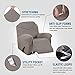 H.VERSAILTEX Super Stretch Recliner Cover Recliner Couch Covers Recliner Chair Cover Form Fitted Non Slip Reclining Slipcovers for Standard Large Recliner, Soft Thick (Taupe - 1 Pack)