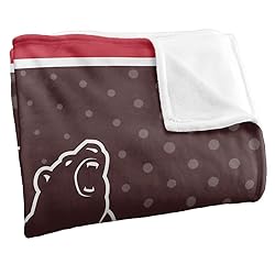 Brown University Blanket, 60"x80" Logo Dots Silky