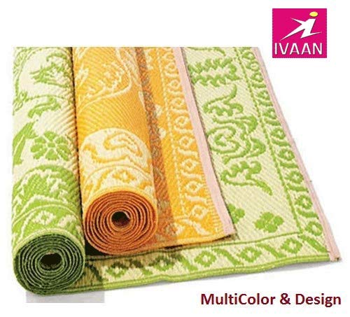 Ivaan Best Quality Plastic Floor Mat Chatai Random Color