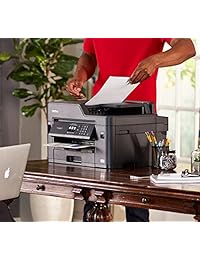 Impresora Brother MFCJ5330DW inalámbrica. Impresora de tinta a color con escáner, copiadora y fax, reabastecimiento de  Dash habilitado