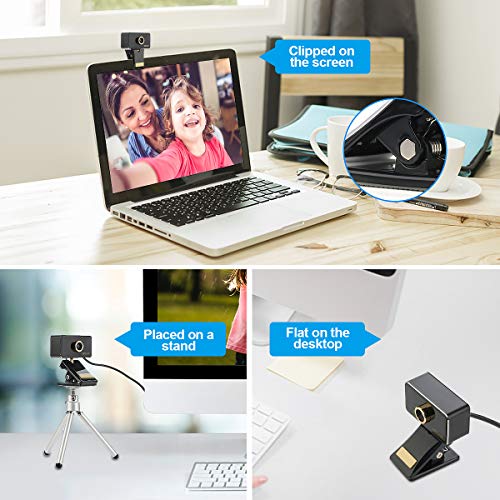 YoLuKe-Cmara-Webcam-1080P-HD-PC-cmara-Web-con-micrfono-computadora-porttil-cmara-USB-Plug-and-PlayCompatible-con-Windows-Mac-computadora-porttil