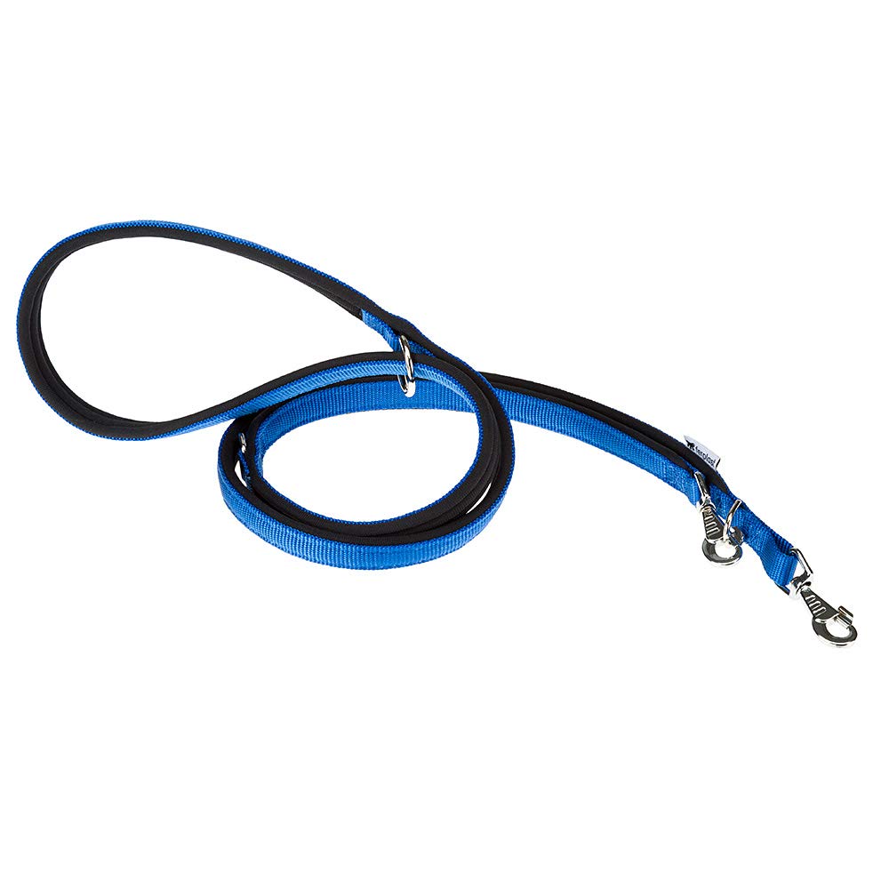 Ferplast DAYTONA GA Extra Strong Training Dog Lead - 3 Adjustable Lengths - Soft Padded Handle - Anti-Abrasion - Italian Design - 200 x 1.5 cm, Blue โ image 1