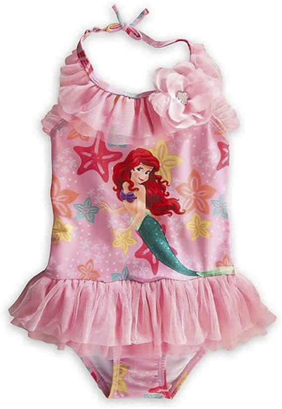 Amazon キッズ 水着 女の子 オールインワン ワンピース 子供用 人魚姫 アリエル プリンセス スイムウェア 裏地付き キュート かわいい おしゃれ こども 女児 ガールズ 女子 水遊び プール ピンク 140cm 水着 通販