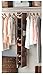 ZOBER Hanging Shoe Organizer for Closet, 10 Shelves - Hanging Shoe Rack W/Side Pockets - Narrow, Space Saving, Durable