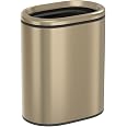 Amazon.com: LEASYLIFE 9L/2.4GAL Bronze Bathroom Trash Can,Champagne ...