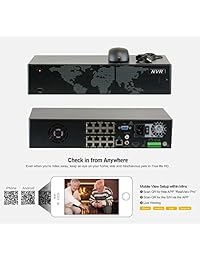 GW 16 canales 2160p NVR sistema de cámara de video y seguridad 6 x bala y 6 x domo 2160p cámaras Varifocal impermeables de 5 MP, grabación en tiempo real 1080P 30 fps, HDD de 4TB preinstalado