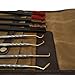 Gun Cleaning Brushes and Picks with Waxed Canvas Tool Roll