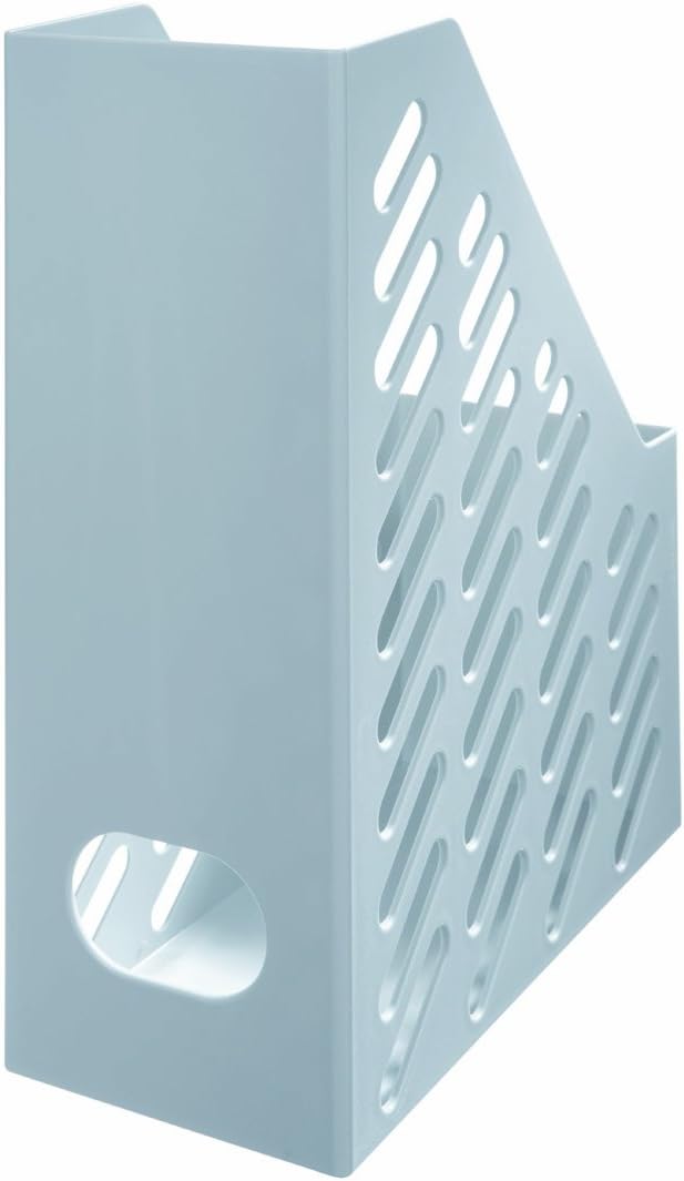 Han Klassik XXL 115 x 248 x 145/ 320mm C4 Size Magazine File with Label - Light Grey - Image 3