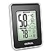ORIA Digital Hygrometer Thermometer, Indoor Thermometer Humidity Monitor, Temperature Humidity Gauge Meter, with LCD Screen, Min and Max Records, for Home, Office, Room, Black