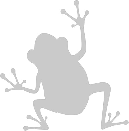 Amazon Co Jp Sticker Shop Haru シルエット かえる ステッカー シルバー 車 バイク