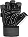 RDX Workout Gloves with 3 Wrist Alignment Plates, 15-Inch Long Support Strap Anti Slip Palm Protection, Weight Lifting, Powerlifting Deadlifting Bodybuilding Gym Fitness Exercise Training, Men Women