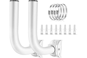 Adjustable Sturdy Universal Wireless Bridge Bracket Mount Kit, Pole and Wall-Mounted Mount for Outdoor Antenna Point to Point AP Access Point Client Bridge CPE (2-Pack)，Slinkdsco