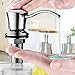 Best Brass Sink Soap Dispenser - Large Capacity 13 OZ Bottle-2.15 Inch Threaded Tube for Thick Deck Installation-Brushed nickel