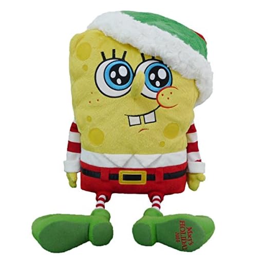 2014 Macy's Thanksgiving Day Parade Holiday Spongebob Square Pants Toy with Finger Puppets