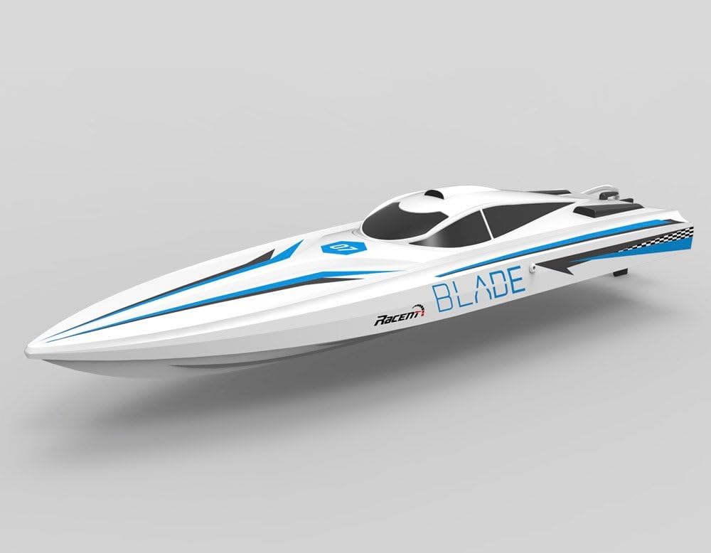 2.4Ghz Radio Control Control 26" Blade Saw-Blade Hull Racing Boat Unibody w/Brushless Set Up R/C RTR (Blue)