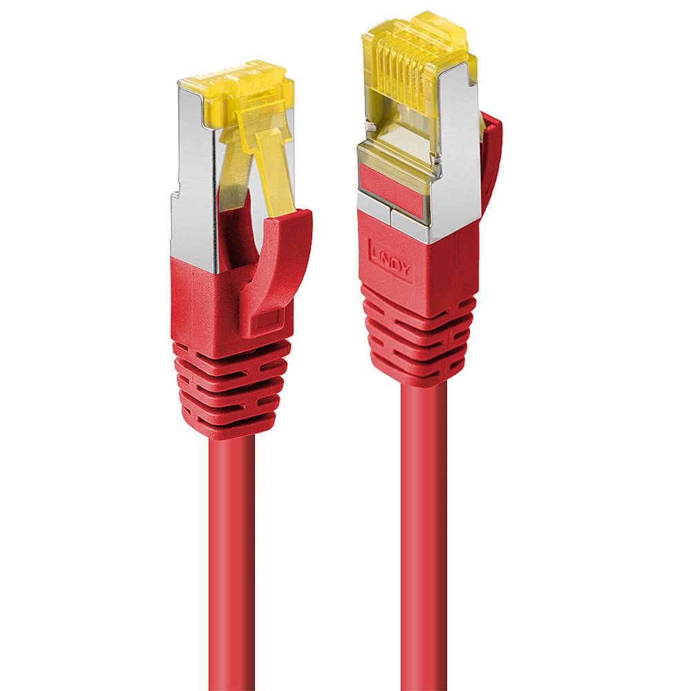 LINDY 47298 Network Cable 10 m Copper Cat. 7 S/FTP LSOH 600MHz rot
