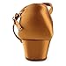 MSMAX Professional Latin Shoes Satin 1.1inch Heel Practice Party Ballroom Wear