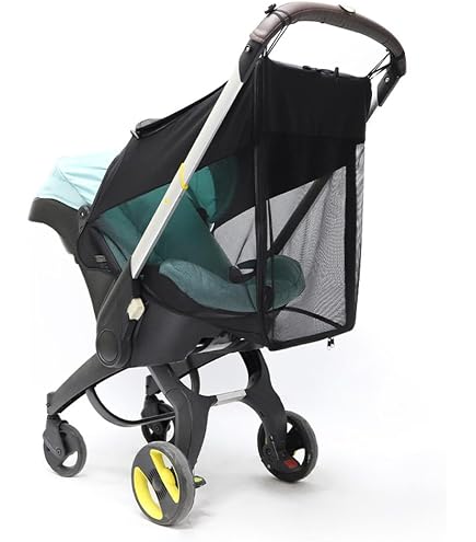 2 in 1 Strollers Sun Shade Net fit DOONA Baby Stroller and Carseat Sunshade Extension UV Protection Sun Cover Awning Umbrella 360° Full Coverage Snooze Shade Breathable Sun Protection Canopy