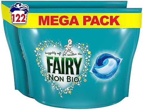Fairy Non Bio Pods Washing Liquid Capsules 122 Washes, for Sensitive