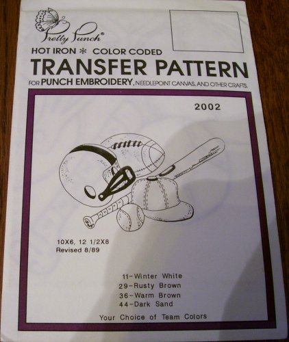 Hot Iron Transfer Pattern #2002 Sporting Symbols (For Punch Embroidery, Needlepoint Canvas, Textile by (Paperback)