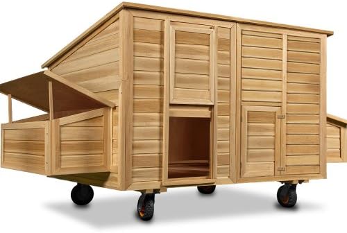 Chicken Coop On Wheels Mobile Hen House For Poultry Rabbits