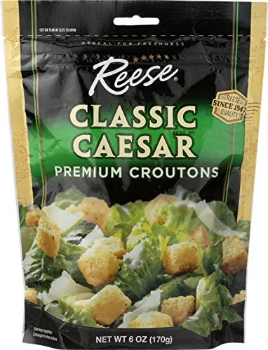 Reese Caesar Salad Croutons 6Ounces (Pack Of 12)