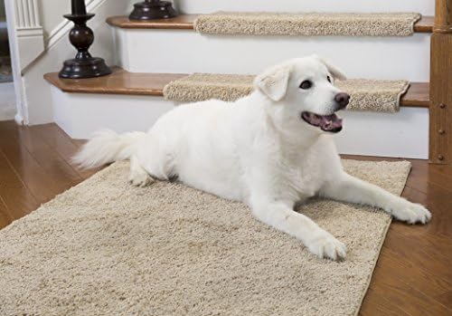 Caprice Rugs and Runners with Adhesive Padding, by Tread Comfort (Rug 3' x 5', Almond)