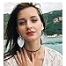 LOLIAS 6 Pairs Teardrop Leather Earrings Set for Women Leaf Dangle Drop Earring