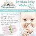 Brooklyn Bamboo 10x10-Inch Hypoallergenic Baby Wipes - Pink (Pack of 6)
