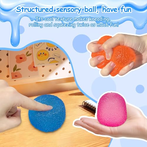 1PCS Stress Balls,Squishy Fidget Toys for Kids and Adults, Super Solid Sugar Balls for Classroom Prize Favors Easter Basket Stuffers & Easter Gifts (Pink)