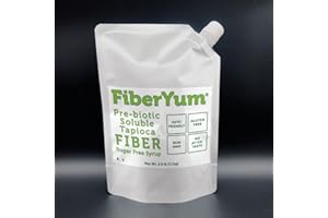 FiberYum Pre-Biotic Soluble Fiber Syrup from Tapioca/Cassava, New Formula, No IMO’s, Non-GMO, Corn-Free, 2.5 Pound
