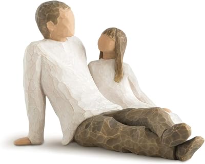 Willow Tree Father & Daughter Figurine 11.5cm Hand Painted Resin
