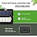 LITOM Premium 30 LED Solar Lights Outdoor, IP67 Waterproof Wireless Solar Motion Sensor Lights(Green Light), 270°Wide Angle, Easy-to-Install Security Lights for Front Door, Yard, Garage, Deck-4 Pack